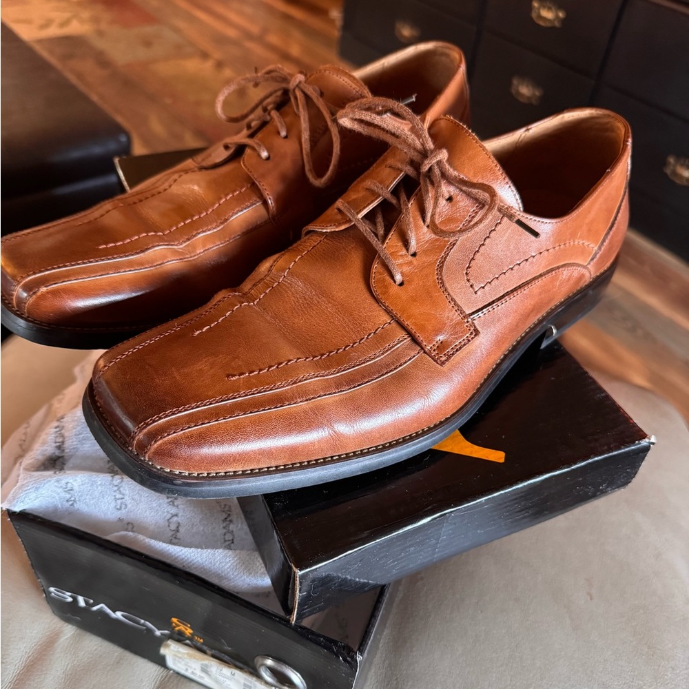 Stacy Adams Brown Leather Oxfords